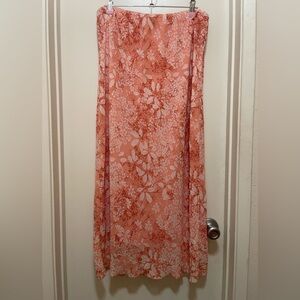 Wild Fable Floral A-Line Skirt in Pink and White